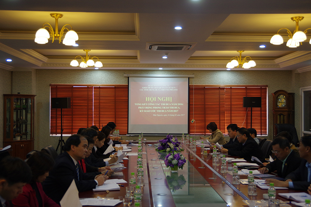 Hội nghị tổng kết công tác thi đua năm 2016 - Khối Thi đua Ban Quản lý các KCN 7 tỉnh Trung du và...