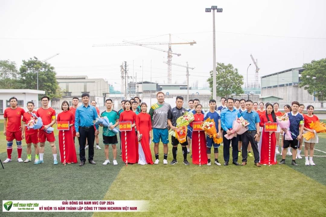 Công đoàn công ty TNHH Nichirin Việt Nam tổ chức khai mạc giải bóng đá NVC Cup 2024