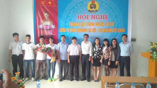 Hội nghị Thành lập công đoàn Công ty TNHH New hope Hà Nội- Chi nhánh Bắc Giang.